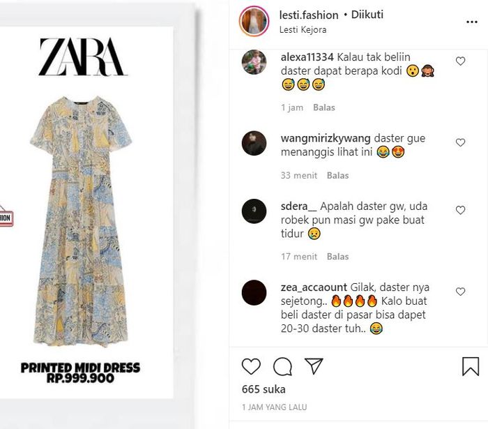 https://www.instagram.com/lesti.fashion/__ Latihan Sahur Bareng Rizky Billar, Lesty Kejora Ketahuan Tidur Pakai Daster Sultan, Netizen Ngedumel: Bisa Dapat 30 Daster di Pasar!