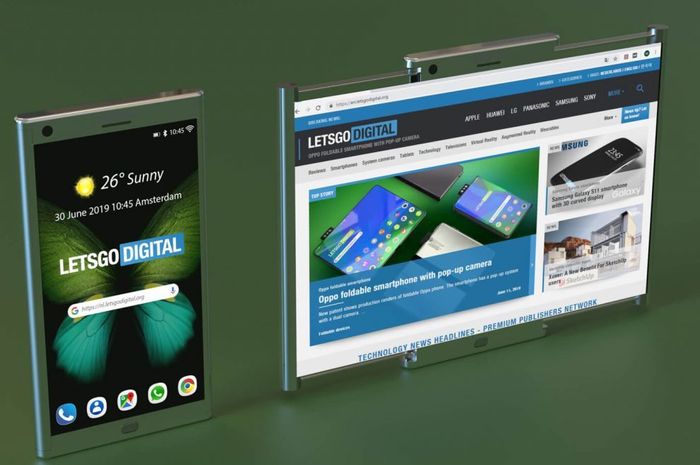 Gambaran model layar terbaru dari Samsung