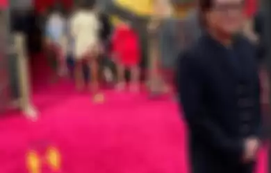 Jet Li dalam acara premiere film Mulan