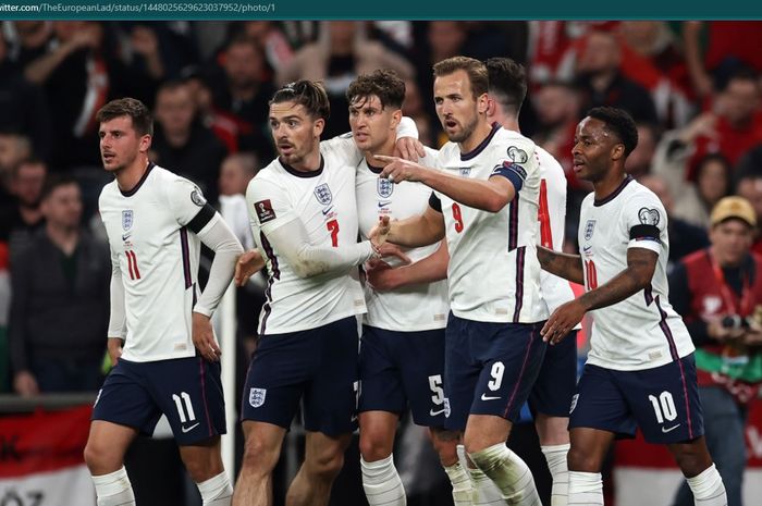 John Stones hindarkan kekalahan Inggris setelah mengakhiri laga dengan skor 1-1.