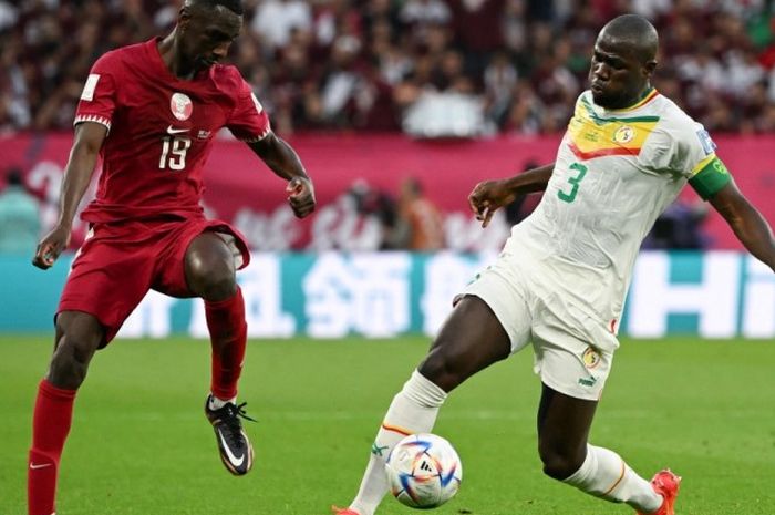 Duel Qatar vs Senegal pada laga kedua penyisihan grup Piala Dunia 2022.