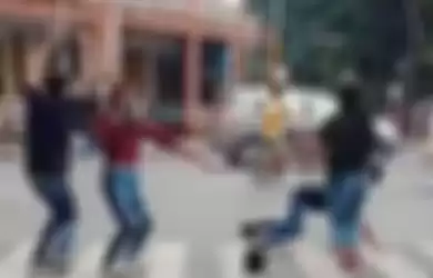 Viral video joget tiktok di Lumajang