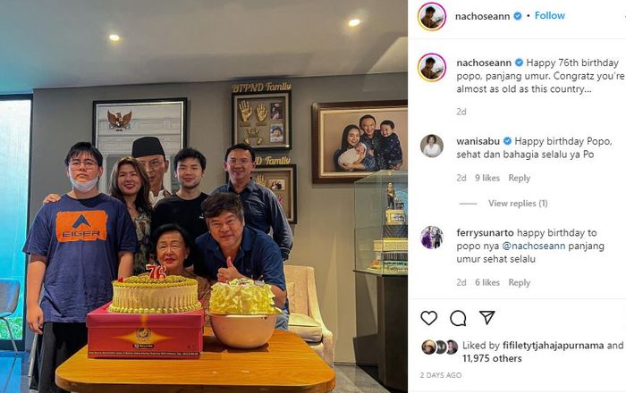 Suasana ulang tahun ibunda Ahok yang beda jauh dengan Puput Nastiti Devi