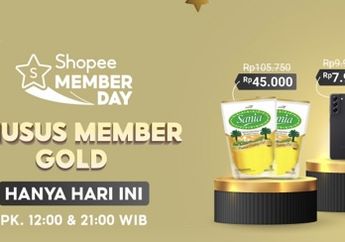 Hari Ini! Shopee Member Day Bagikan ShopeePay dan Diskon Hingga Rp3 Juta, Pakai Buat Belanja