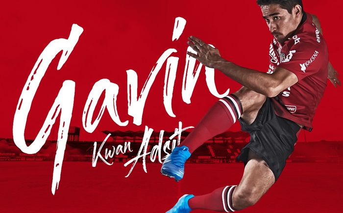 Gavin Kwan Adsit, diumumkan sebagai rekrutan anyar Bali United untuk musim depan.