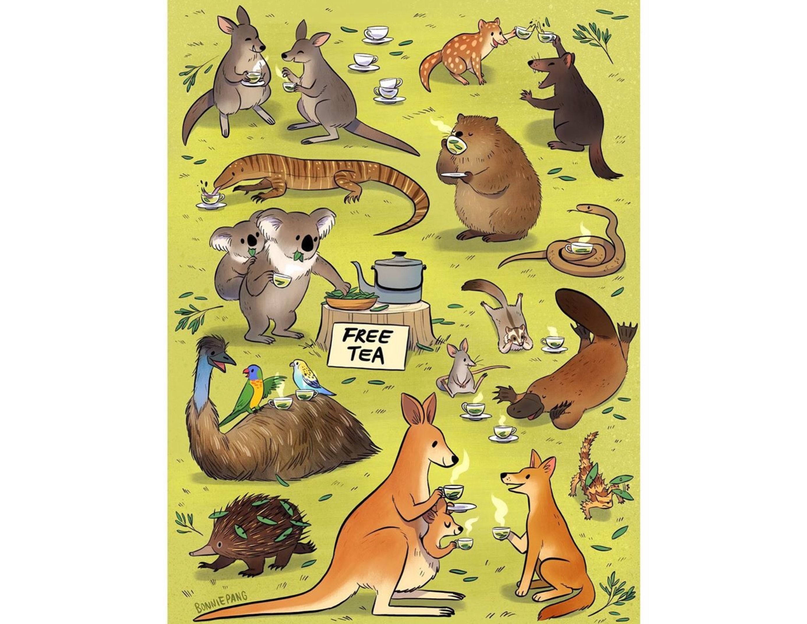 8 Ilustrasi Hewan Korban Kebakaran Hutan Australia Ini Indah Tapi