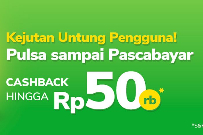 Promo Cashback Tokopedia, Beli Pulsa dan Paket Data Untung Rp50 Ribu