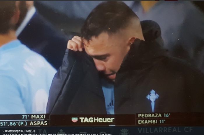 Iago Aspas menangis usai Celta Vigo mengalahkan Villareal