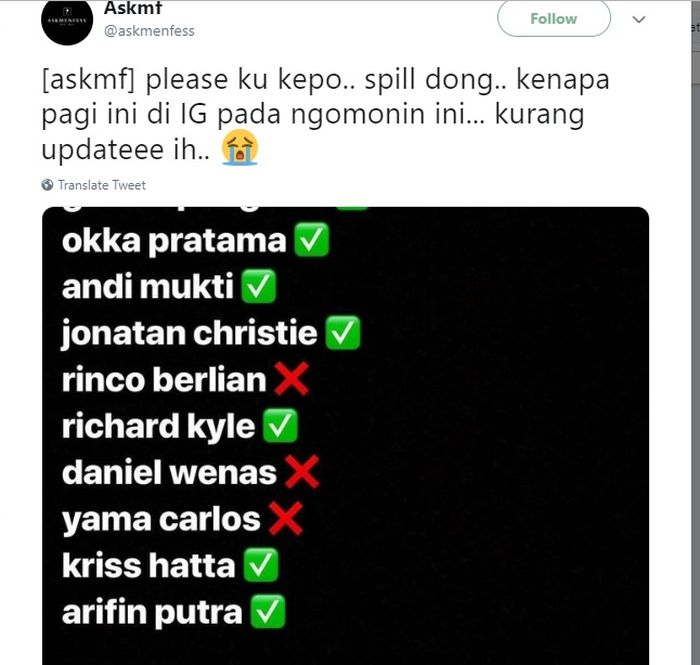 Jonatan Christie menjadi perbincangan di media sosial.