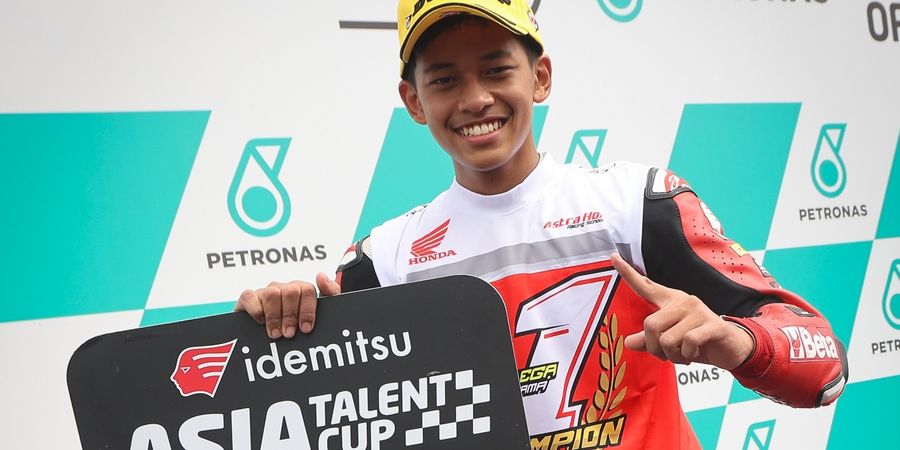 Selangkah Lebih Dekat ke Moto3, Pembalap Indonesia Veda Ega Lolos Red Bull Rookies Cup 2024