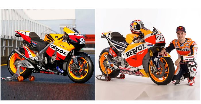 Honda RC212V (2009) vs Honda RC213V (2018)