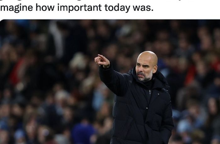 Pelatih Manchester City, Pep Guardiola.