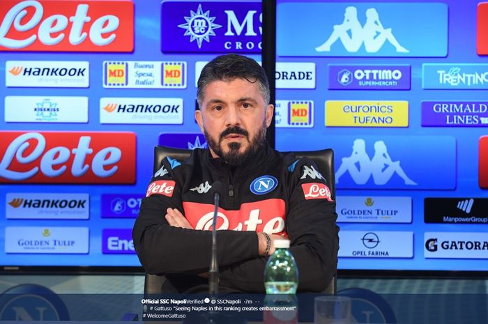 Napoli secara resmi menunjuk Gennaro Gattuso sebagai pelatih kepala pada Rabu (11/12/2019) atau Kamis dini hari WIB.