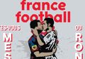 Sampul Majalah Prancis Bikin Geger Publik Usai Tampilkan Mural Messi dan Ronaldo Berciuman