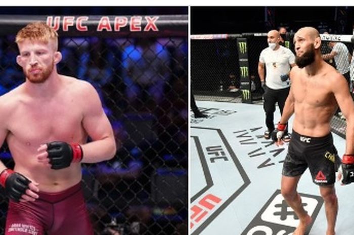 Montase dua jagoan UFC, Bo Nickal (kiri) dan Khamzat Chimaev (kanan)