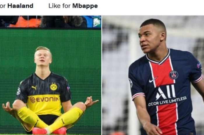 Duet dua bomber muda, Erling Haaland dan Kylian Mbappe, dinilai seharusnya terjadi saat keduanya memperkuat Real Madrid.