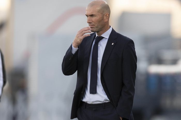 Pelatih Real Madrid, Zinedine Zidane.