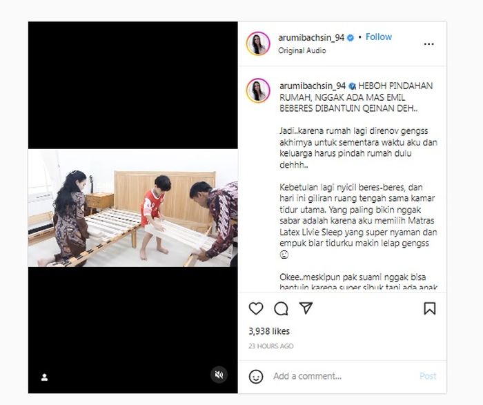 Unggahan Arumi Bachsin