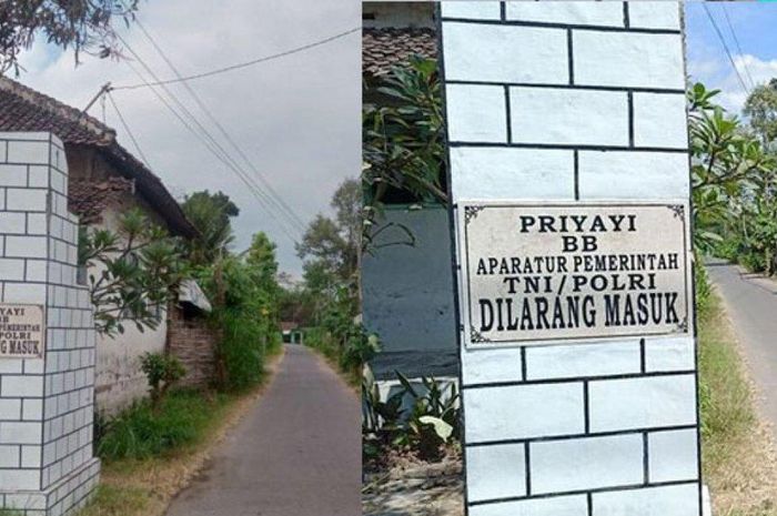 Gang masuk Dusun Setono, Desa Tales, Kecamatan Ngadiluwih, Kabupaten Kediri, Jawa Timur