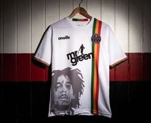 Unik, Klub asal Irlandia Rilis Kostum Bergambar Wajah Bob Marley