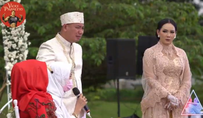 Acara pernikahan Vicky Prasetyo dan Kalina 