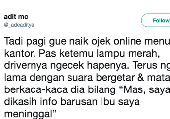Demi Dapat Tips Lebih, Driver Ojol Ini Memanfaatkan Belas Kasihan dengan Mengaku Ibunya Meninggal. Waspada Modus Baru!