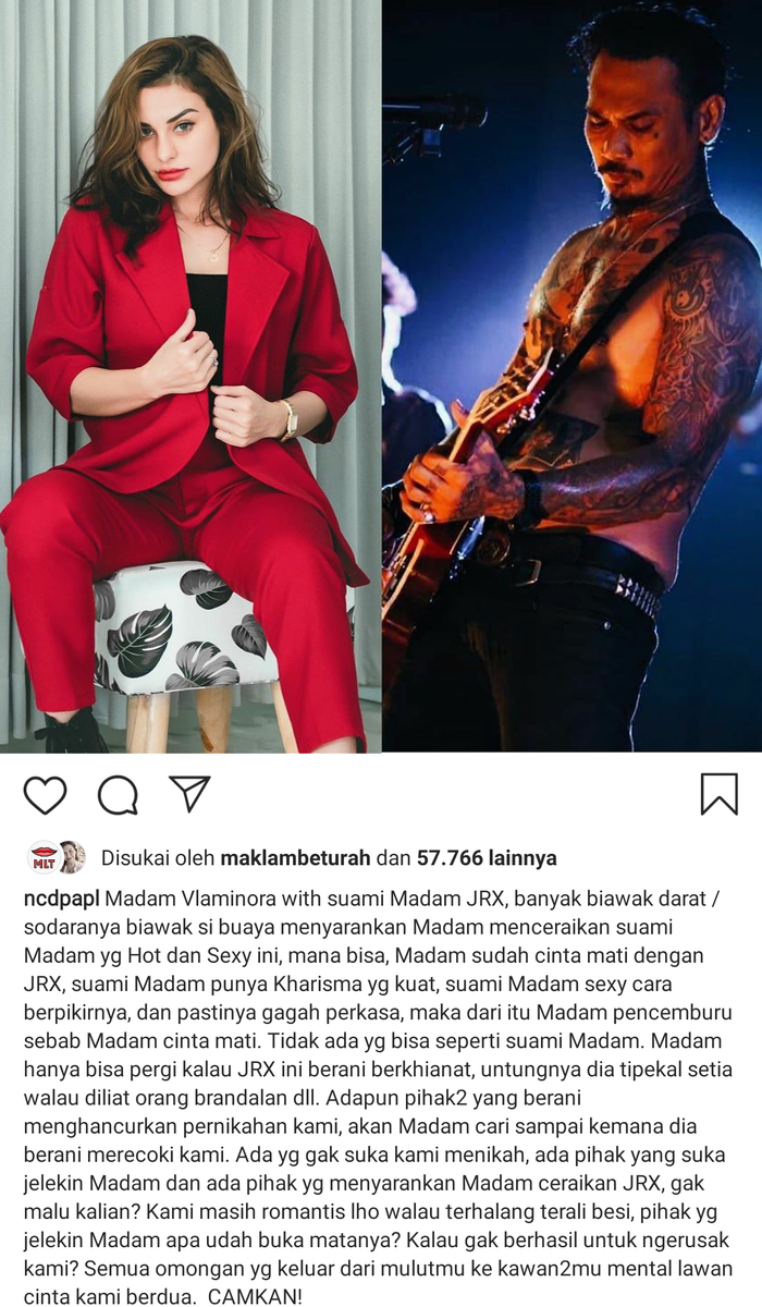 Postingan Nora AlexandraTangkap layar Instagram @ncdpapl