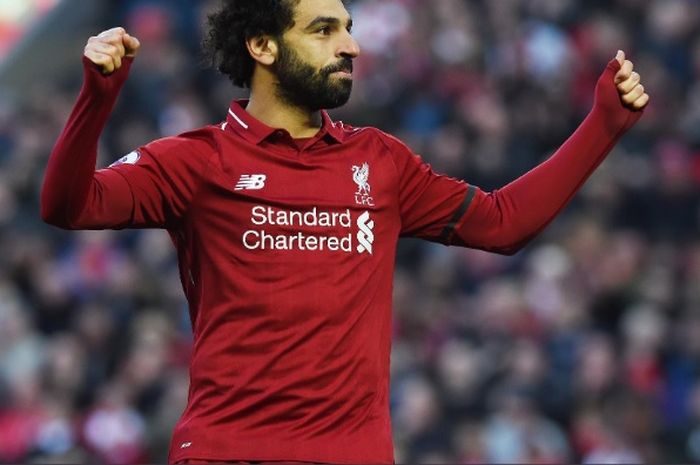 Pemain depan Liverpool, Mohamed Salah