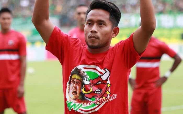 Pemain Madura United, Andik Vermansah siap bermain melawan Persebaya di Piala Presiden 2019.