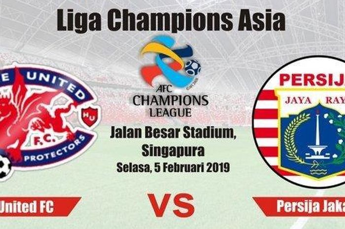 Live streaming Persija Jakarta vs Home United pada kualifikasi Liga Champions Asia 2019, Selasa (5/2/2019).