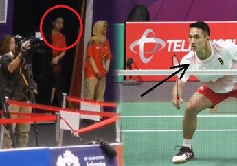 Intip Jonatan Christie Tengah Bermain, Ekspresi Tengil Kevin Sanjaya Sukses Curi Perhatian
