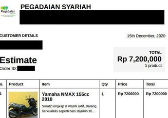 Jelang Tahun Baru 2021 Muncul Lelang Motor Matik Yamaha NMAX Harga Rp 7 Jutaan, Ini Faktanya!