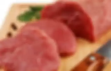 Ilustrasi daging merah. 