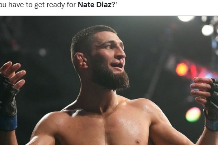 Petarung yang bakal beradu kuat dengan Nate Diaz di UFC 279, Khamzat Chimaev.