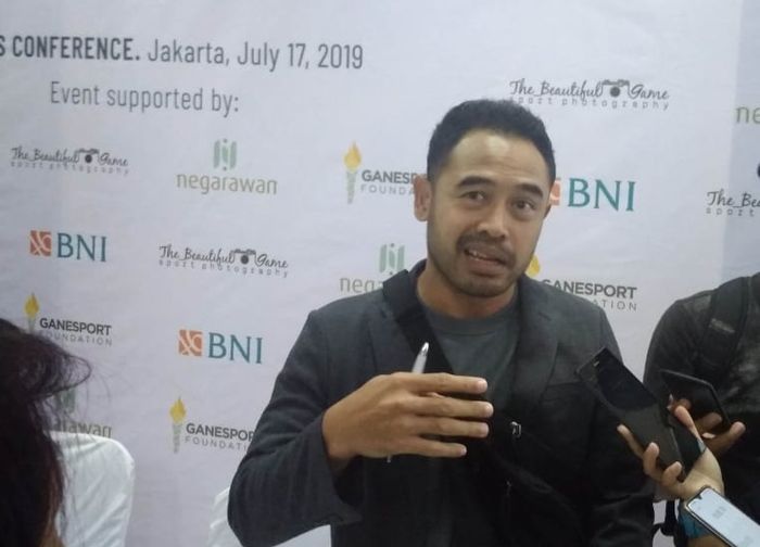Ponaryo Astaman dalam acara diskusi pemaparan riset &quot;Seperti Apa Ketua Umum PSSI yang Ideal&quot; di Jakarta, 17 Juli 2019.