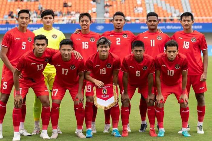 Timnas U-24 Indonesia di Asian Games 2022 Hangzou, China.