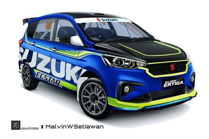 Suzuki Ertiga Baru Dibikin Gaya Rally, Cutting Sticker Suzuki Ertiga Baru Dibikin Gaya Rally, Cutting Sticker