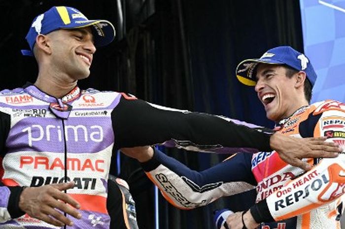Pembalap MotoGP, Jorge Martin tak keder dengan aura mengerikan Marc Marquez di atas sepeda motor Ducati.