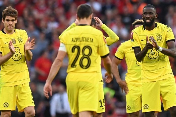 Chelsea menderita kekalahan dari Liverpool dalam final Piala FA di Stadion Wembley, Sabtu (14/5/2022).