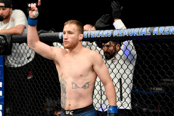 Petarung kelas ringan UFC, Justin Gaethje.