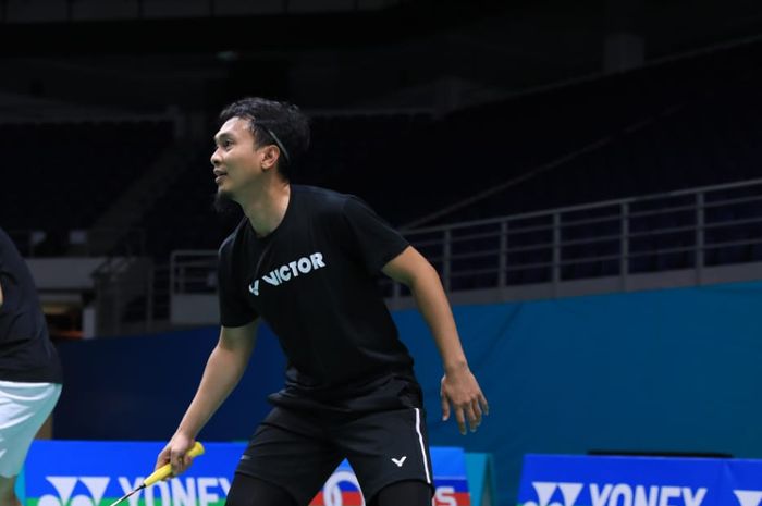 Mohammad Ahsan akan bermain ganda campuran bersam Liu Xuan Xuan di final Liga Super Badminton China 2023, Selasa (21/2/2023)