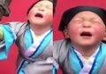 Ekspresi Lucu Anak Kecil yang Tak Ingin Sekolah ini Viral di Tiongkok