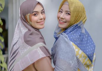 Deretan Inspirasi Dress Hijab Syar'i Modern ala Duo Sahabat Vebby Palwinta dan Natasha Rizky