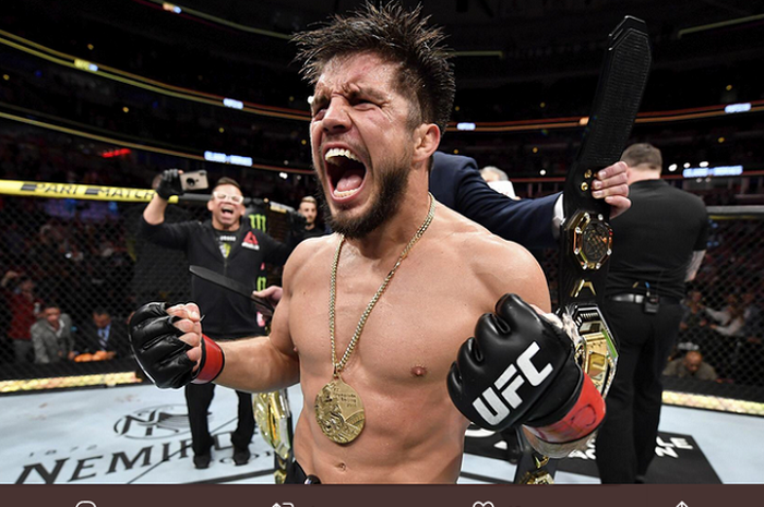 Pensiunan petarung UFC yang kabarnya akan kembali ke oktagon, Henry Cejudo.