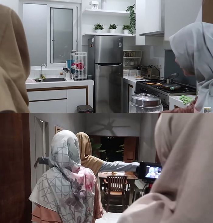 Dapur kotor di rumah Dewi Sandra