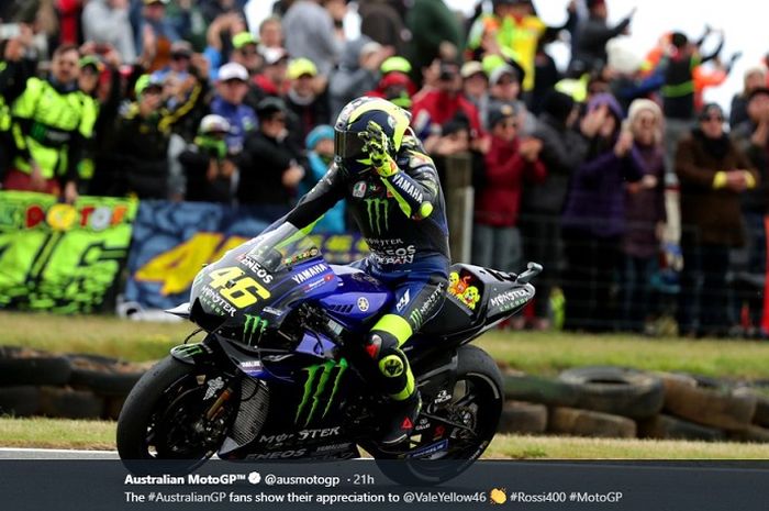 Pembalap Monster Energy Yamaha, Usai tampil pada seri MotoGP Australia 2019, Minggu (27/10/2019)
