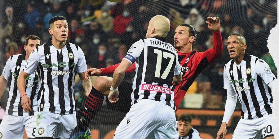 Hasil Liga Italia - Selamatkan AC Milan dari Udinese, Ibrahimovic Sah Masuk Geng Ronaldo dan Messi