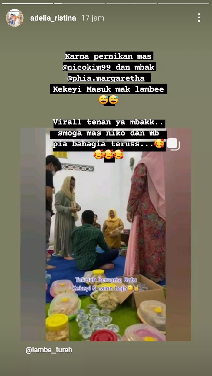Pernikahan yang dihadiri Kekey dan Egra Conan viral.