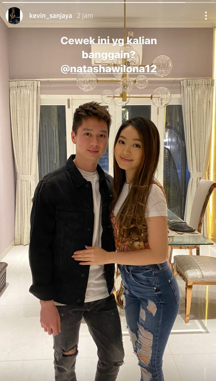 Postingan Kevin Sanjaya bareng Natasha Wilona