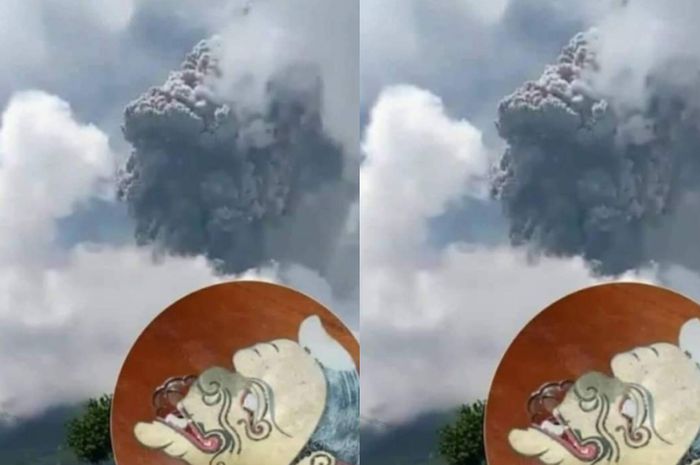 Penampakan Wajah Eyang Semar Tertangkap Kamera Saat Gunung Merapi Erupsi Netizen Langsung Heboh Hubungkan Dengan Pertanda Berakhirnya Virus Corona